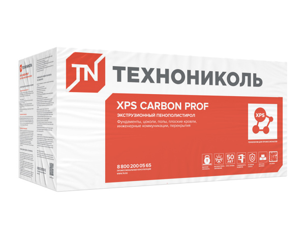 Технониколь, XPS Carbon Prof, 100х580х1180 мм L, 2.738  м², 0.274 м³ уп