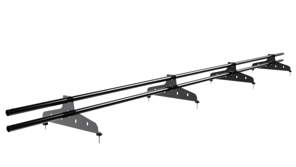 Снегозадержатель универсальный NewLine L=3000 мм, 4 опоры, 2 трубы, круг Ø25 мм, RAL 9005