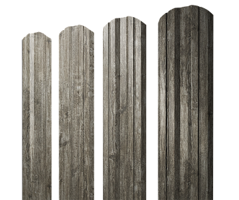 GL Штакетник Twin, фигурный 0.45 мм, Print Elite, Nordic Wood TwinColor