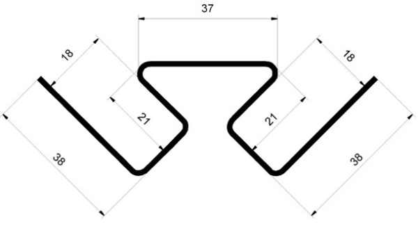 Угол внутренний пвх, Grand Line, L=3000 мм Classic Standart, цвет: ванильный