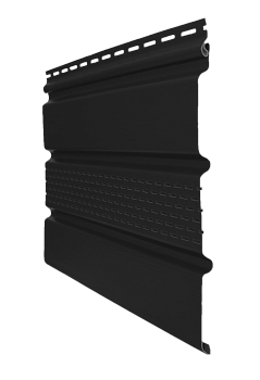 Софит пвх Grand Line Premium Acryl частично перфорированный L=3000 мм серия Premium Acryl, цвет: черный
