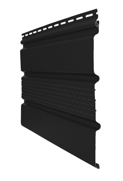Софит пвх Grand Line Premium Acryl частично перфорированный L=3000 мм серия Premium Acryl, цвет: черный