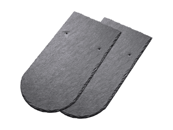 Кровельный сланец 400х200 мм, 5-7 мм, бобровый хвост, Charcoal