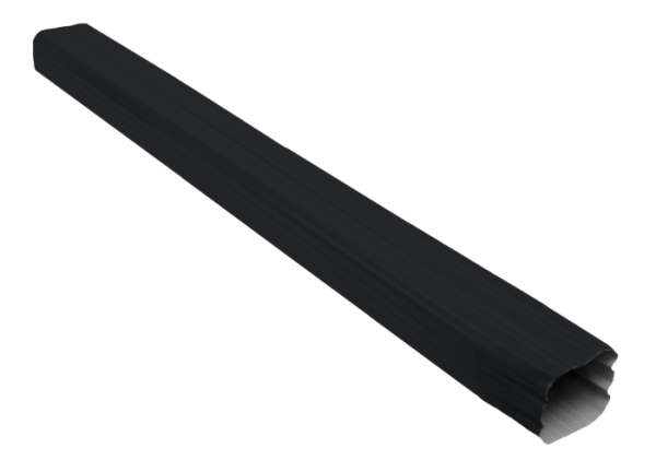 Труба прямоугольная Vortex, Ø 102 мм, L=1000 мм, RAL 7024