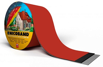 Технониколь Nicoband 15 см, герметизирующая самоклеящаяся лента, 10 м, цвет: красный