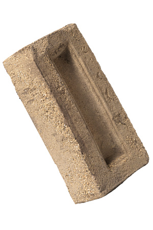 Кирпич ручной формовки Faber Jar Петровский штандарт полнотелый, цвет: желто-коричневый, под старину, М125, 215x102x65 мм