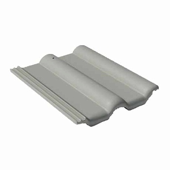 Рядовая черепица Braas Франкфурт 420х330 мм цвет: серый