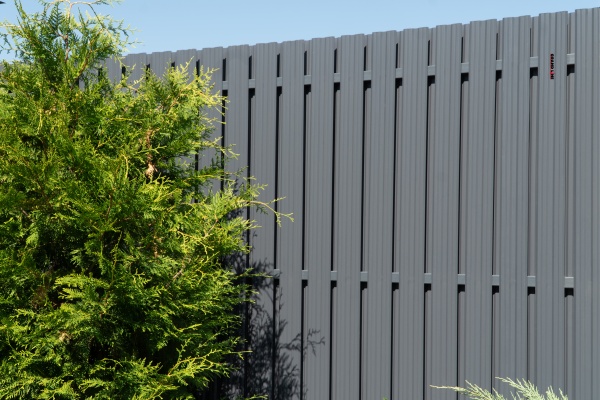 GL Штакетник Twin с прямым резом 0.4 мм, PE-double, RAL 7024