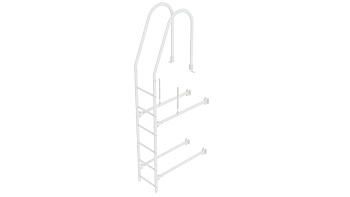 Фасадная лестница Borge, верхняя секция, L=1800 мм RAL 9003