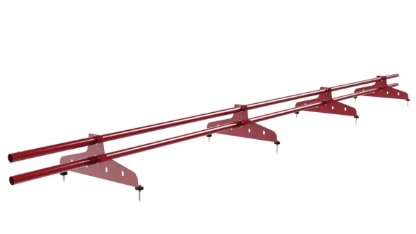 Снегозадержатель универсальный NewLine L=3000 мм, 4 опоры, 2 трубы, круг Ø25 мм, RAL 3003