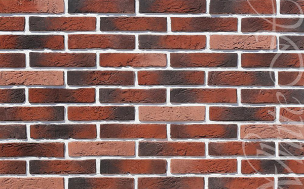 Декоративный камень White Hills Бергамо Брик под Кирпич, цвет: 370-70 / красный