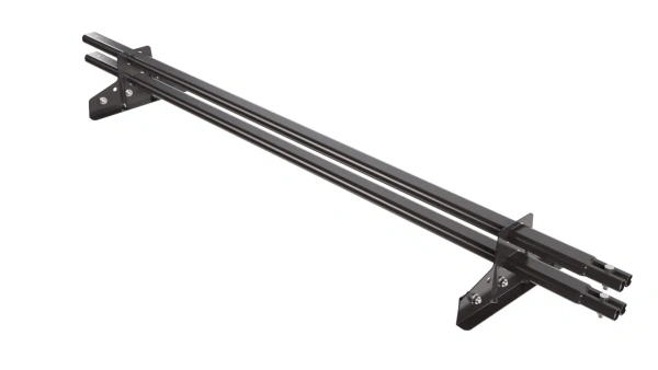 Снегозадержатель для фальцевой кровли Borge L=1500 мм, 2 опоры, 2 трубы, овал 25х45 RAL 8019