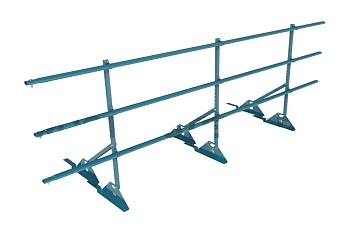 Ограждение кровельное для композитной черепицы Roofsystems Prestige композит, H=900 мм RAL 5015, L=3000 мм