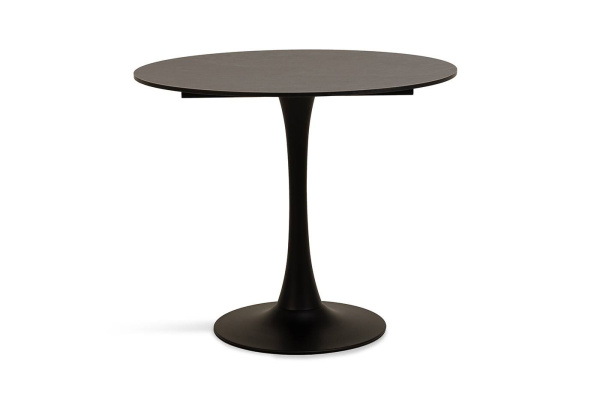 Стол интерьерный из HPL круглый Ø 90 см, Тюльпан, цвет: серый гранит