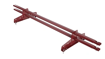 Снегозадержатель универсальный Borge L=1500 мм, 2 опоры, 2 трубы, овал 25х45 RAL 3011