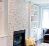 Кварцит, 3D панель из камня, 350х180 мм, Modern White Quartz