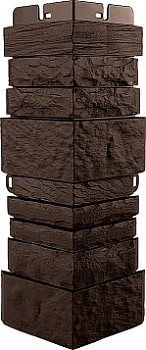 Угол фасадный Альта Профиль, Шотландия ЭКО, 450х160 мм цвет: коричневый