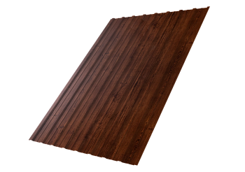 Профилированный лист GL C10 A, 0.4 мм, Print Premium, Cherry Wood Fresh TwinColor Профилированный лист GL C10 A, 0.4 мм, Print Premium, Cherry Wood Fresh TwinColor