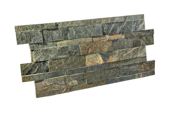 3D панель Кварцит 600х150 мм, Natural Deoli Green