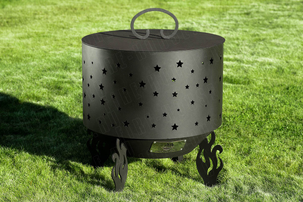 Костровая чаша с коническим дном, Ø500, Н=490 мм, "Звезды"