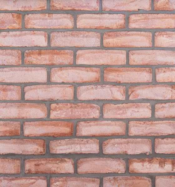 Кирпич ручной формовки Faber Jar Петровский штандарт полнотелый, цвет: бело-красный, под старину, М125, 215x102x65 мм