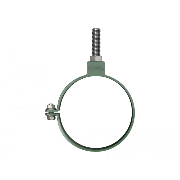 Хомут трубы, Технониколь пвх, стандарт Ø82 мм, цвет: зеленый