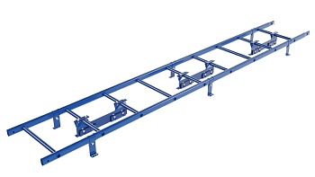Лестница кровельная Borge, для фальцевой кровли, L=2700 мм RAL 5005
