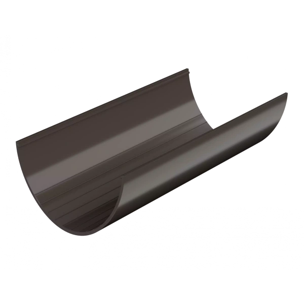 Желоб водосточный, Технониколь пвх, стандарт Ø 125 мм, L=3000 мм, цвет: темно-коричневый