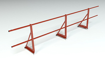 Ограждение кровельное, универсальное Roofsystems Econom, H=600 мм RAL 3009, L=3000 мм