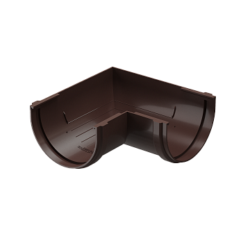 Угол желоба универсальный 90°, Docke Standart, Ø120 мм, цвет: темно-коричневый