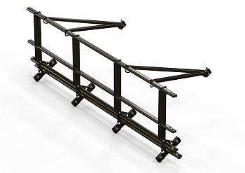Ограждение кровельное со снегозадержателем для фальц, Orima SYRL, H=600 мм, L= 3000 мм RR 32