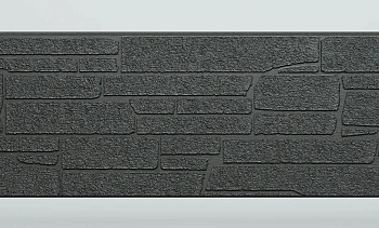 Панель FCS Simple под Камень, 15 мм, 360х1480 мм цвет: AA7117 черный