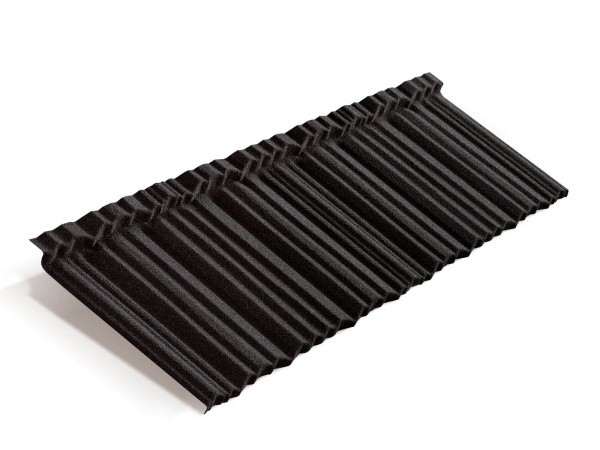 Композитная черепица Metrotile MetroShake 2, 1330 х 415 мм цвет:  черный