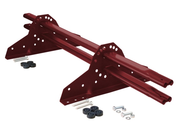 Снегозадержатель Grand Line NEW универсальный,  L=1000 мм, 2 опоры, 2 трубы, овал 42х21 мм. RAL 3011