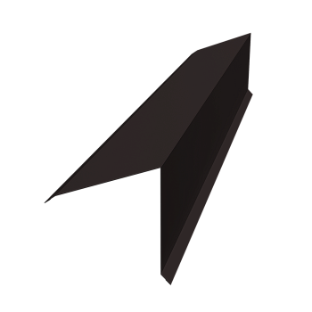 GL Планка конька односкатной кровли, 160х160 мм 0.5 мм, Satin Matt, RAL 9005, L=3000 мм