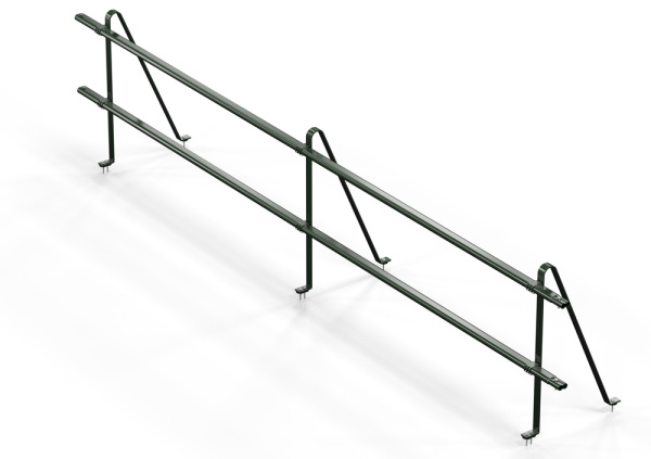 Ограждение кровельное универсальное Orima SYP, H=600 мм, L= 3000 мм RR 11