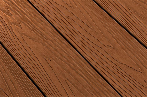 Террасная доска МПК из минерально-полимерного композита 140 мм, L= 6000 мм вельвет и тиснение, цвет: бронза