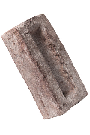 Кирпич ручной формовки Faber Jar Петровский штандарт полнотелый, цвет: коричнево-белый, под старину, М125, 215x102x65 мм