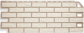 Фасадные панели Альта Профиль, Кирпич, 1140 х 480 мм цвет: белый