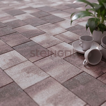Тротуарная плитка Steingot Новый город 40 мм 160/200/240 х 160 мм, цвет: сliff