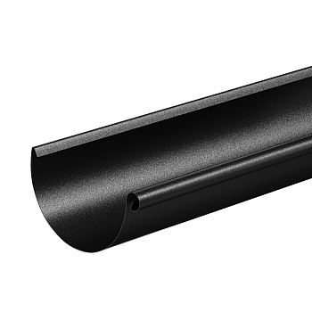 Желоб водосточный Aquasystem Comfort Ø125 мм, PE, L=3000 мм, RAL 9005