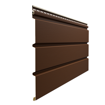 Софит пвх Docke, без перфорации, L=3000 мм серия Premium, цвет: каштан