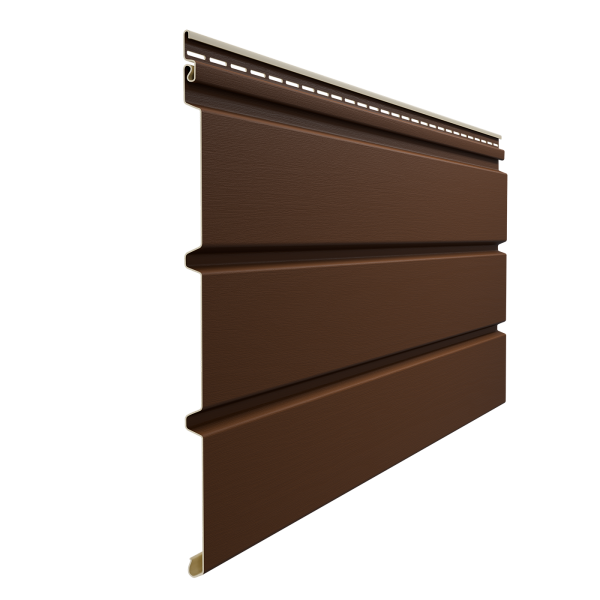 Софит пвх Docke, без перфорации, L=3000 мм серия Premium, цвет: каштан