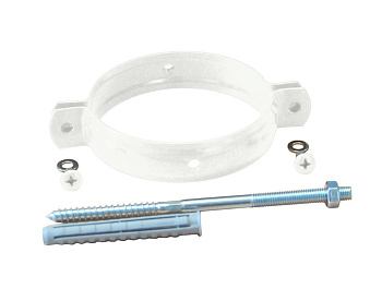 Хомут трубы на кирпич, Grand Line Ø 100 мм, RAL 9003