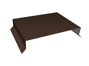 GL Парапетная крышка прямая 0.5 мм, Satin Matt , RAL 8017, 200 мм, L=2500 мм