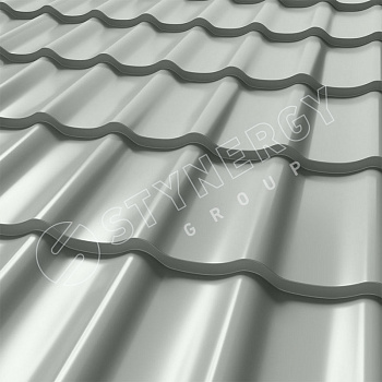 Металлочерепица Stynergy, СМ Классик 0.5 мм, Corundum, RAL 9003