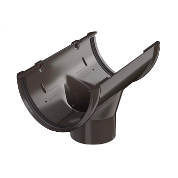 Воронка желоба Технониколь пвх, стандарт Ø 125 мм, цвет: темно-коричневый