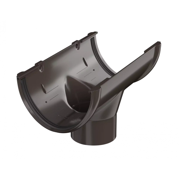 Воронка желоба Технониколь пвх, стандарт Ø 125 мм, цвет: темно-коричневый