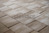 Тротуарная плитка Steingot Новый город 40 мм 160/200/240 х 160 мм, цвет: травертин