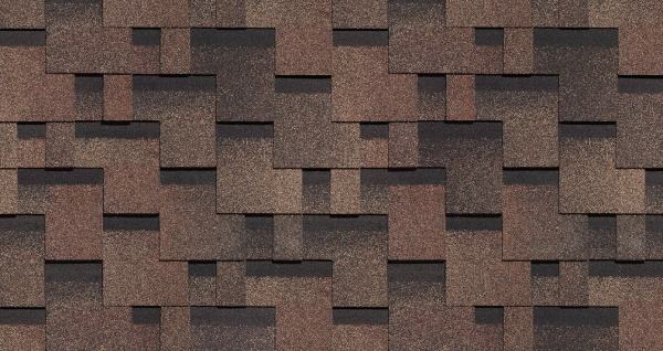 Битумная черепица, Docke, Premium, Генуя цвет: трюфель, 3 м² / уп.